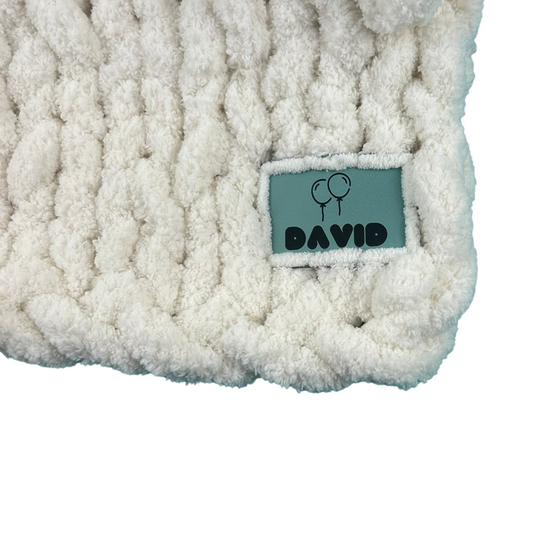 Lovey tiny baby blanket 12"x12"